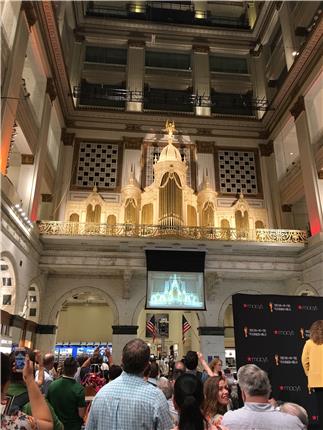 2019 Wanamaker Organ Day Facade Restoration Dedication floor Paint TN