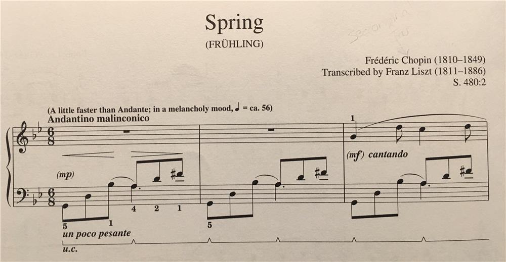 Chopin s Spring arr Franz Liszt TN