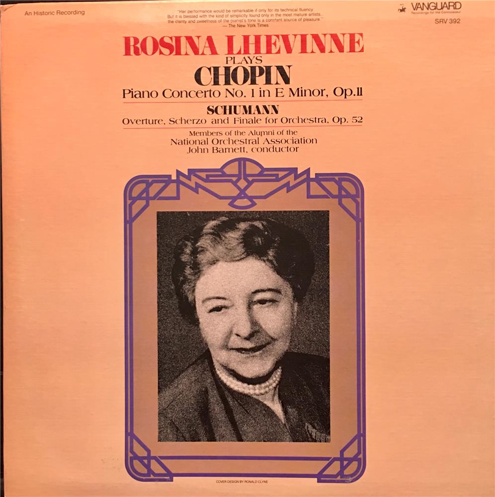 Rosina Lhevinna Chopin Piano Concerto 1961 TN